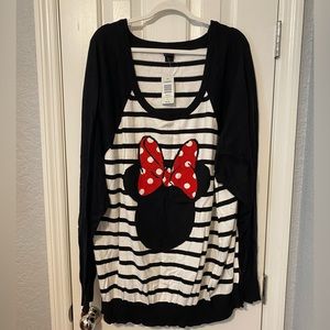 Striped Minnie Mouse Sweater